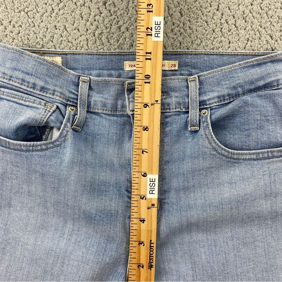Levi's Premium Women's 724 High Rise Straight Fit Stretch Jeans | Size: 28 - Picture 8 of 14